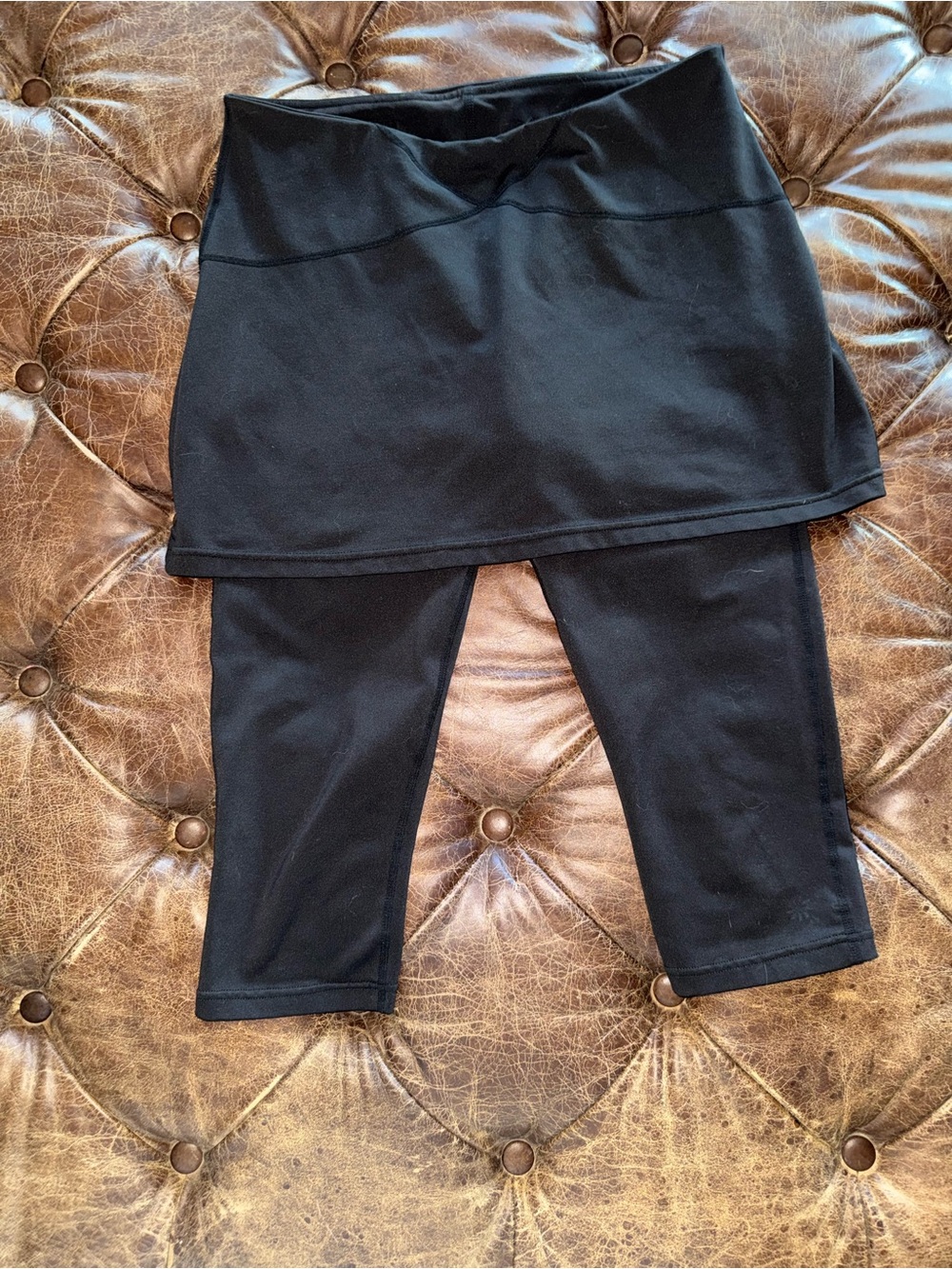 Athleta Black Skort with Attached Capri Leggings M